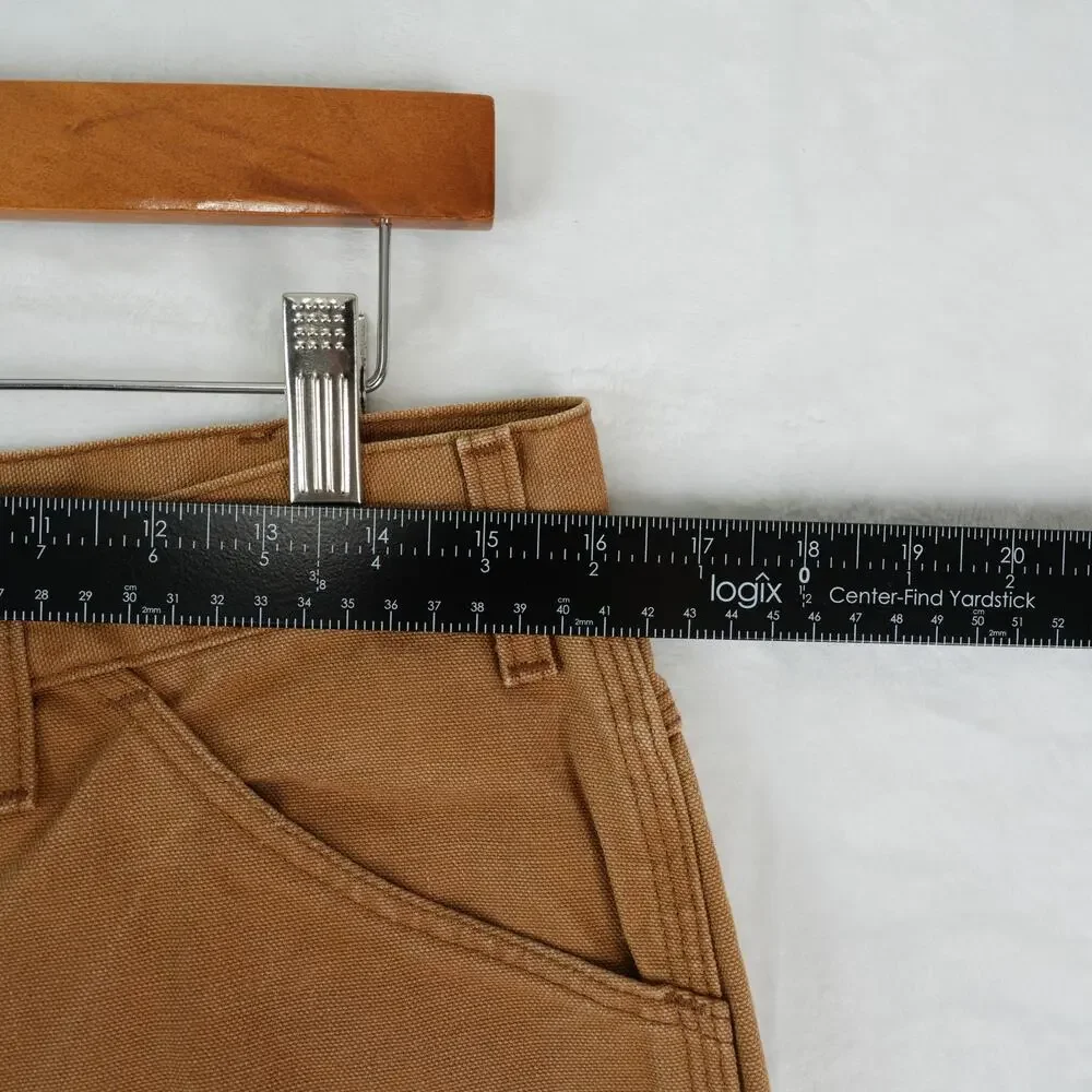 Dickies Carpenter Pants Mens 34x30 Brown Canvas Workwear‎ Utility Patina Rugged